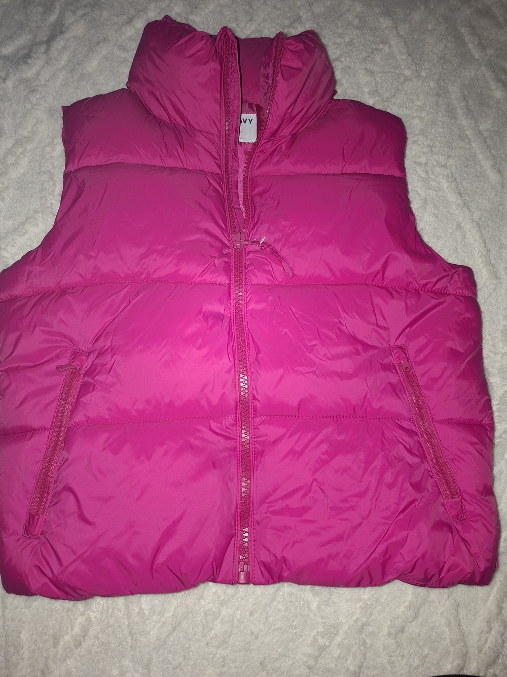 Old Navy Hot Pink Puffer Vest for Kids